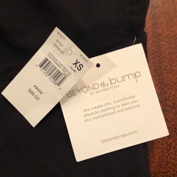 NWT! Beyond the bump by beyond yoga black leggings - Picture 7 of 7